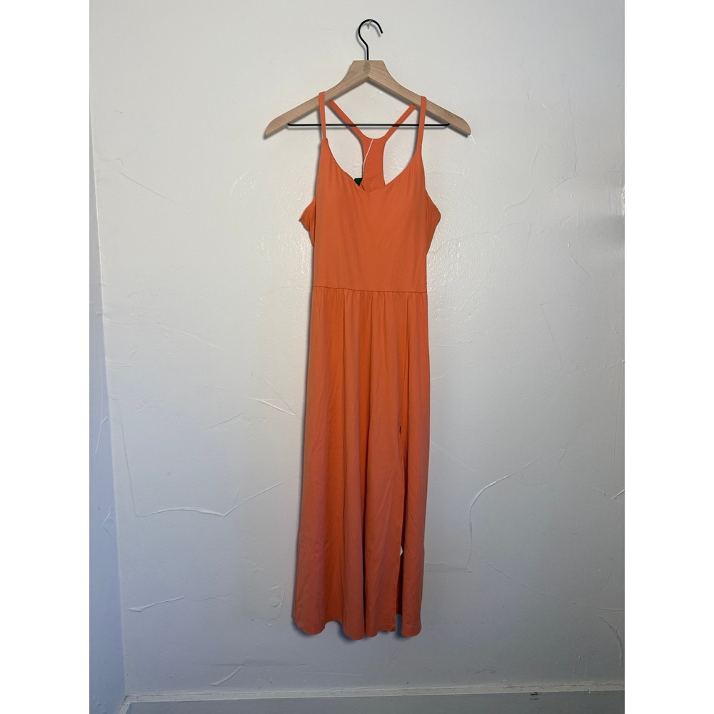 NWT Halara Everyday Activity Dress Orange Racerback Pockets Large